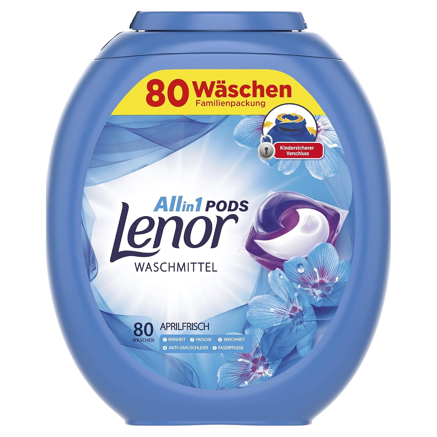 Lenor All-in-1 PODS Aprilfrisch – 80 Waschladungen